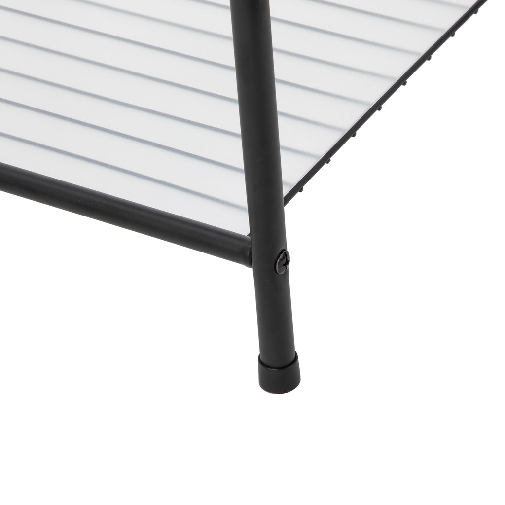 Mainstays Matte Black Steel 5-Shelf Bathroom Storage Tower Unit