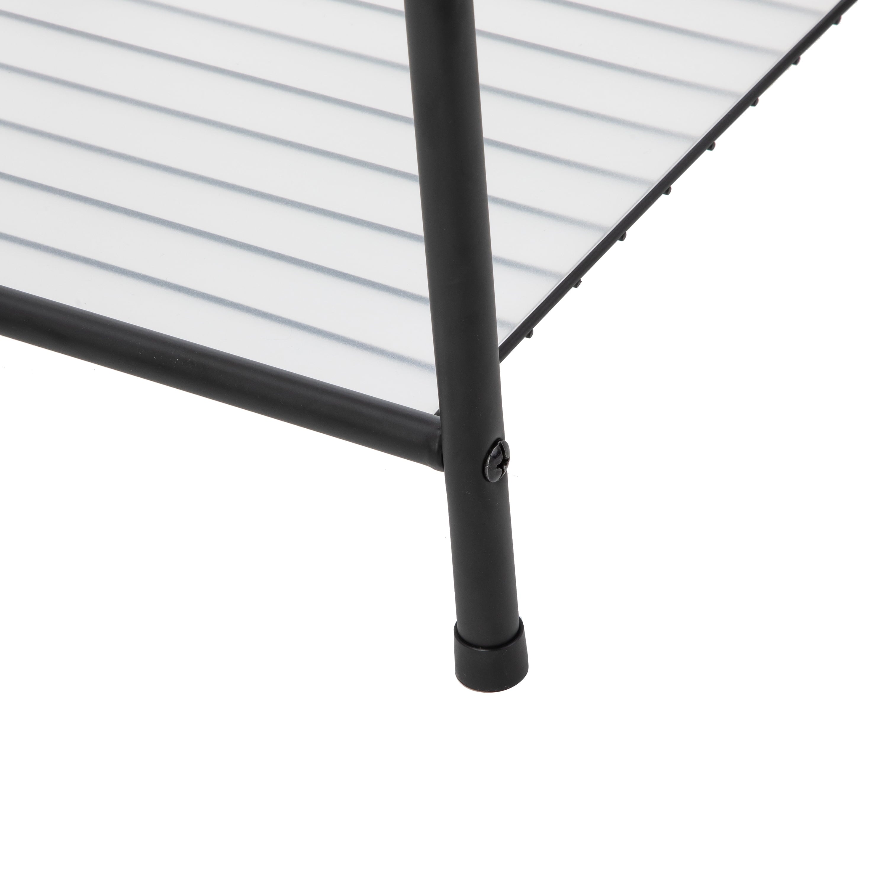 Mainstays Matte Black Steel 5-Shelf Bathroom Storage Tower Unit