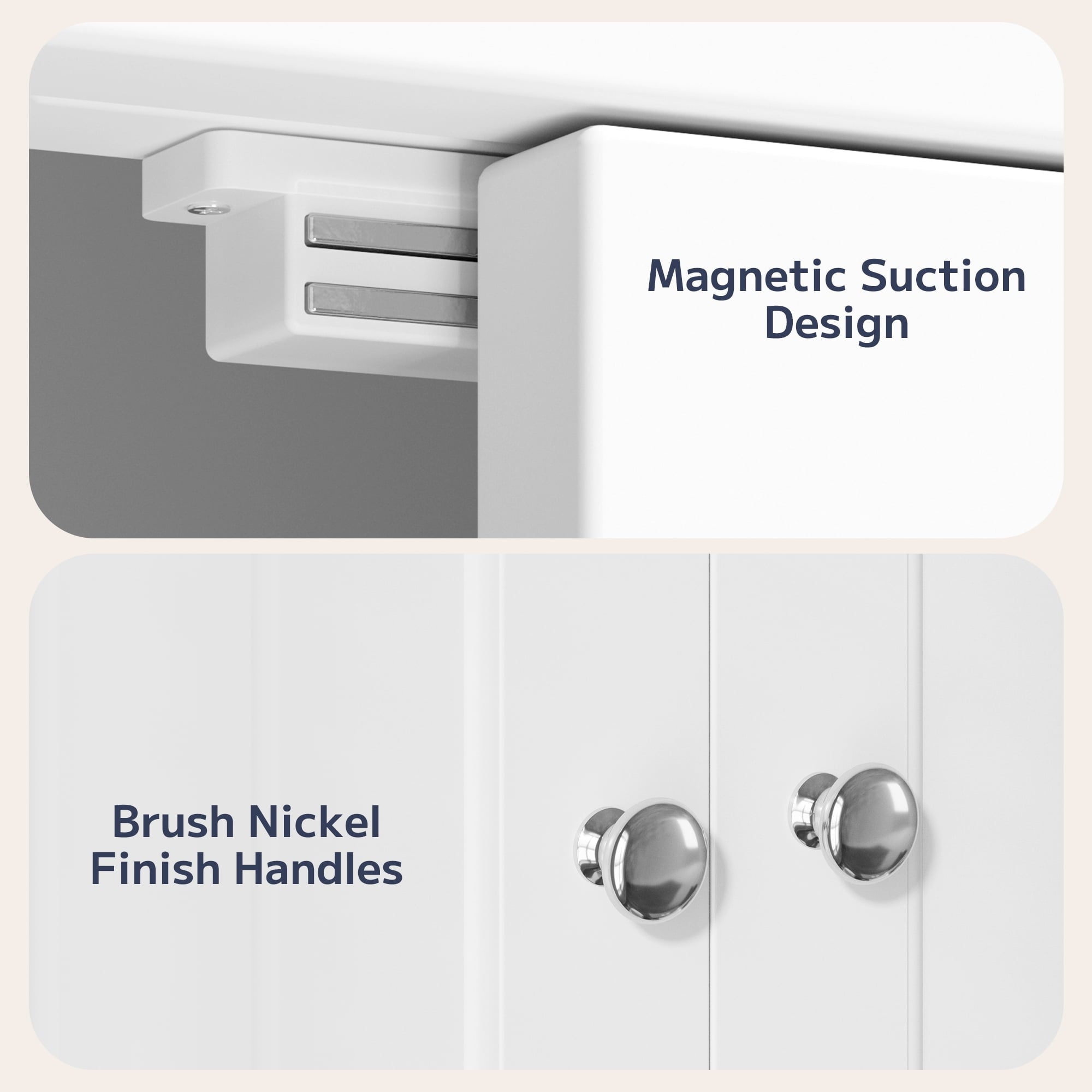 Over the Toilet Storage Cabinet, Asofer Bathroom Space Saver Organizer above Toilet with Adjustable Shelf & 2 Doors, White