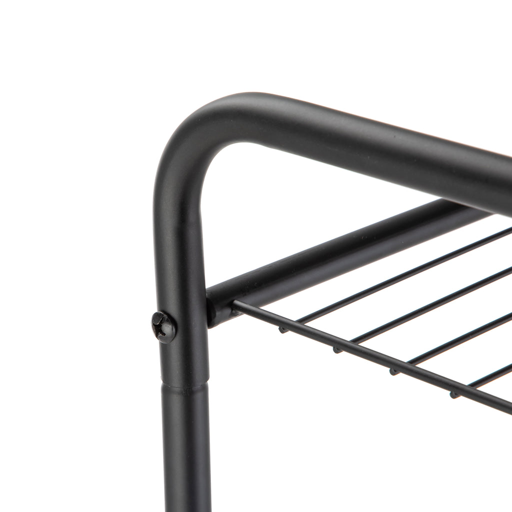 Mainstays Matte Black Steel 5-Shelf Bathroom Storage Tower Unit