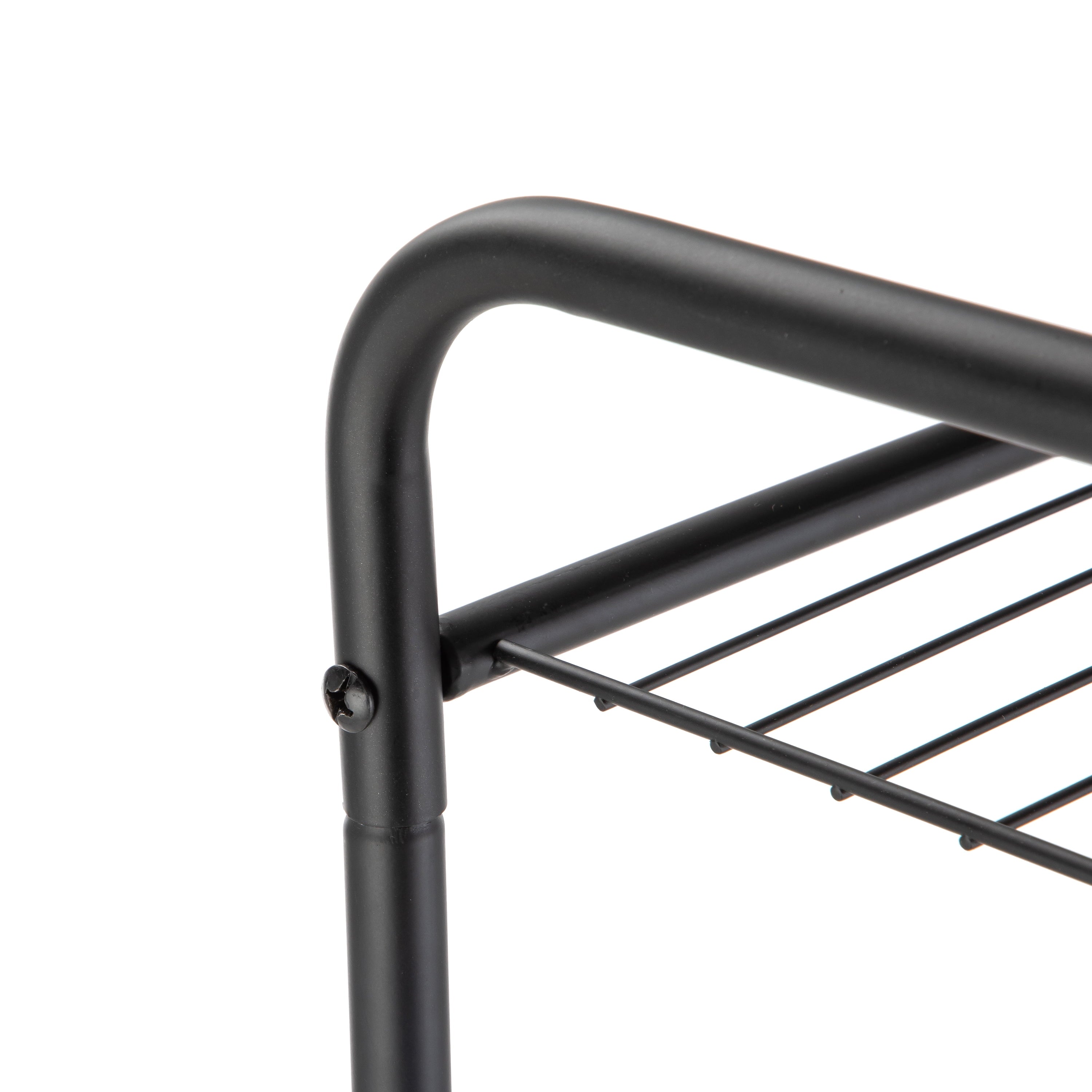 Mainstays Matte Black Steel 5-Shelf Bathroom Storage Tower Unit