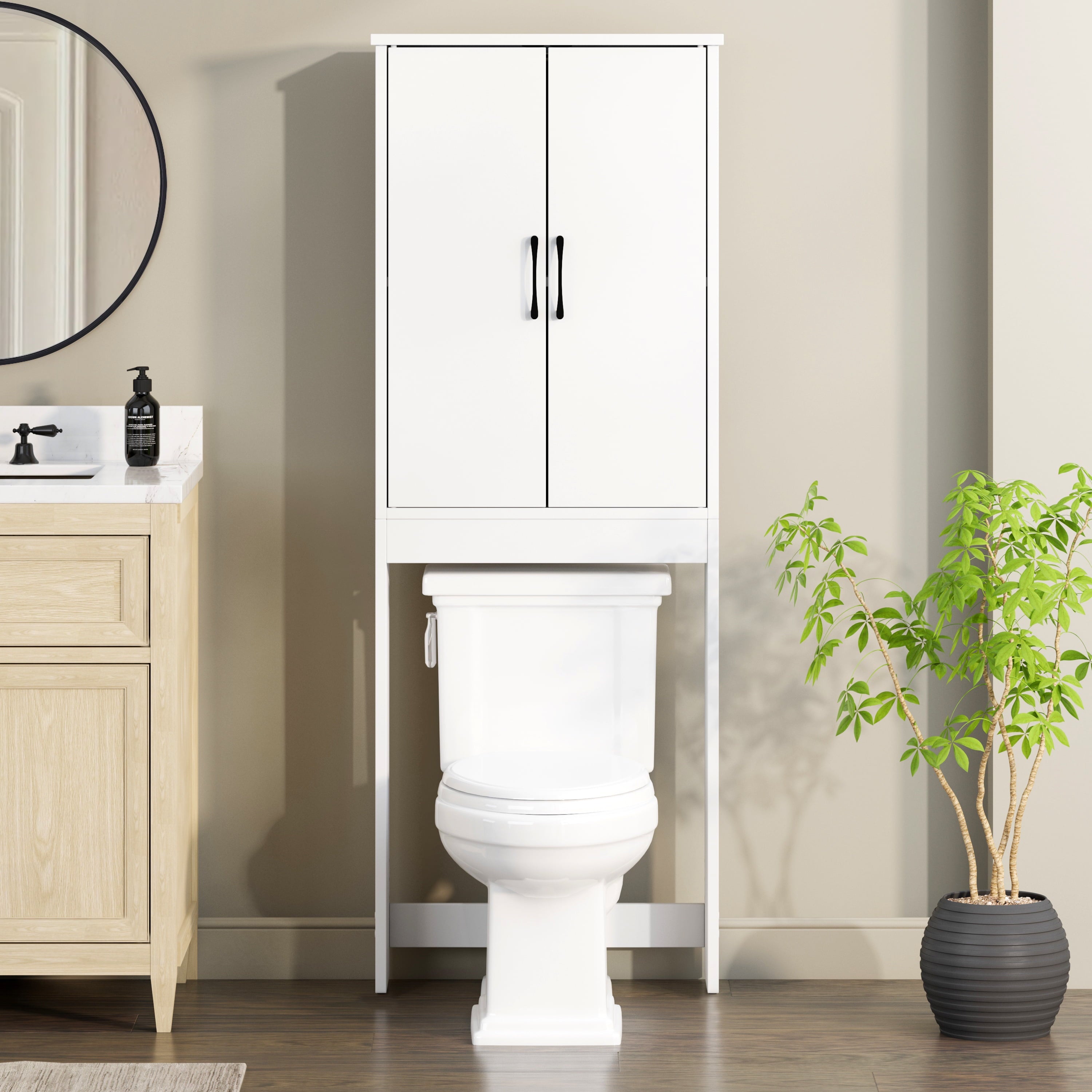 Mainstays Ardent Over-the-Toilet Bathroom Storage Cabinet, White