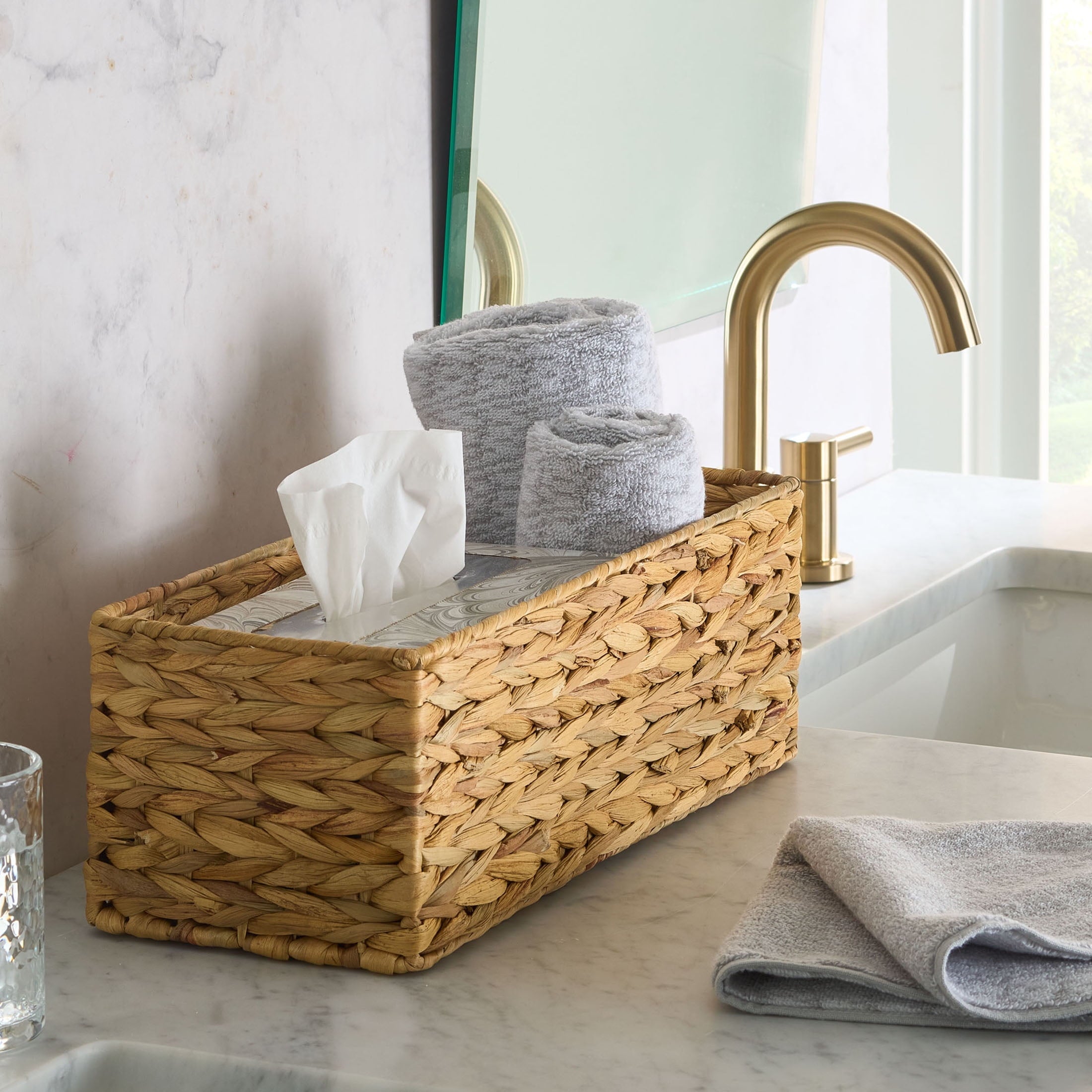 Better Homes & Gardens Brown Hyacinth Organizer Basket